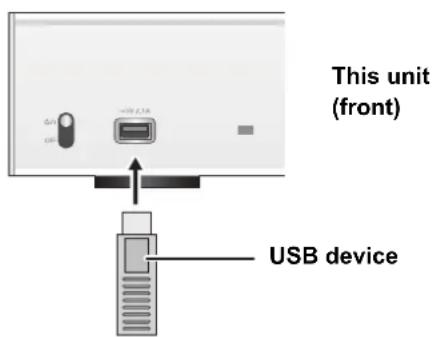 TECHNICS STC700 - Listening to music stored on a USB device - 1