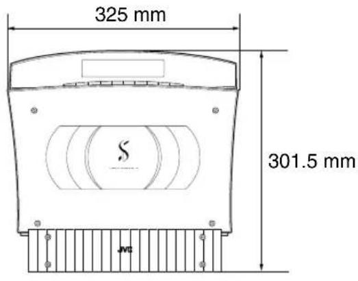 JVC VSDT9R - Abmessungen für die Installation (CA-VSDT6R/CA-VSDT7R/CA-VSDT9R) - 1