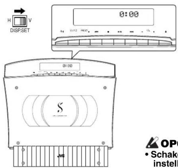 JVC VSDT9R - Wanner het apparaat horizontal is geplaatst - 1