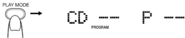JVC VSDT9R - Druk op de PLAY MODE toets op de afstandsbediening totdat de "PROGRAM" indicator gaat branden. - 1