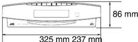 JVC VSDT9R - Afmetingen voor installeren (CA-VSDT6R/CA-VSDT7R/CA-VSDT9R) - 4