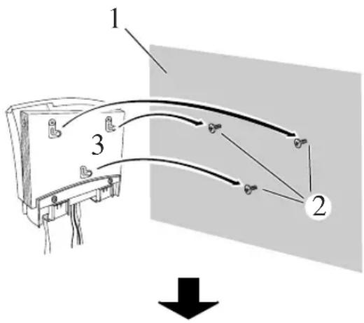 JVC VSDT7R - Beispiel zum Anbringen des Hauptgeräts - 2