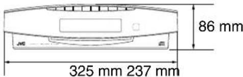 JVC VSDT7R - Abmessungen fur die Installation (CA-VSDT6R/CA-VSDT7R/CA-VSDT9R) - 4