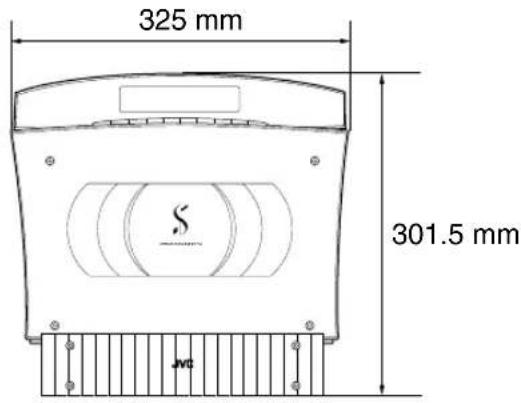 JVC VSDT7R - Afmetingen voor installeren (CA-VSDT6R/CA-VSDT7R/CA-VSDT9R) - 1