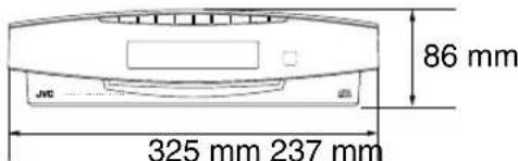 JVC VSDT7R - Afmetingen voor installeren (CA-VSDT6R/CA-VSDT7R/CA-VSDT9R) - 4