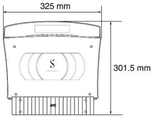 JVC VSDT6R - Abmessungen für die Installation (CA-VSDT6R/CA-VSDT7R/CA-VSDT9R) - 1