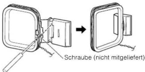 JVC VSDT6R - Die MW-Rahmenantenne kann an der Wand befestigt werden. - 1