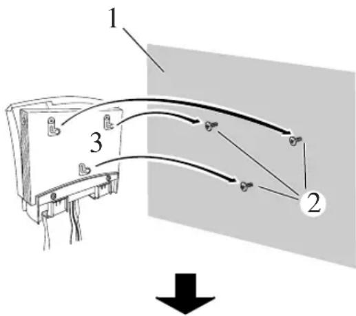 JVC VSDT6R - Beispiel zum Anbringen des Hauptgeräts - 2