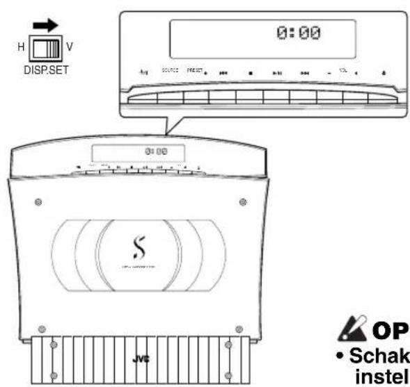 JVC VSDT6R - Wanner het apparaat horizontal is geplaatst - 1