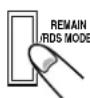 JVC UXM33R - Druk enkele malen op de REMAIN/ RDS MODE informatietoets om te kiczen voor een van de volgende aanduidingen: - 1