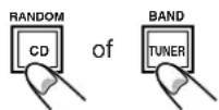 JVC UXM33R - Druk op de CD/RANDOM toets of de TUNER/BAND toets om de op te nemen geluidsbron te kiezen. - 1