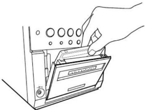 JVC UXP30 - Legen Sie eine Cassette ein, so daß der freiliegende Bandteil nach unten weist. - 1