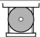 JVC UXP30 - Plaats een CD op de juiste manier op de cirkel van de CD-lade, met het label maar boven. - 1