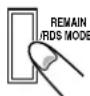 JVC UXM55R - Appuyez plusieurs fois sur REMAIN/RDS MODE pour sélectionner un des modes d'affichage temporel suivant - 1