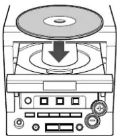 JVC UXM55R - Einlegen einer CD - 3