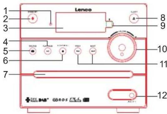 LENCO MC148 DAB Plus - FAÇADE - 1