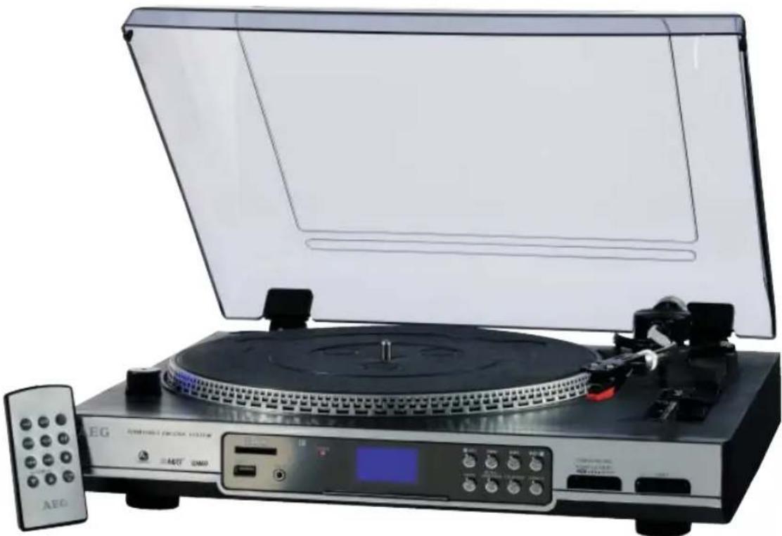 AEG MC 4420 CRUSB - Plattenspieler inkl. Card Reader und USB-Anschluss - 1
