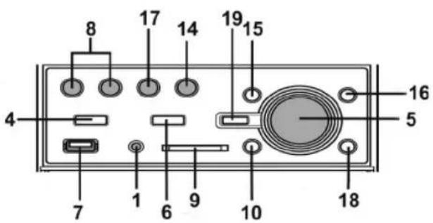 AEG MC 4413 CDMP3 - Übersicht der Bedienelemente - 4