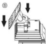 AEG MC 4414 CDMP3 - Montage van de standvoeten - 1