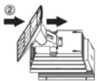 AEG MC 4414 CDMP3 - Remontage des pieds de support - 2