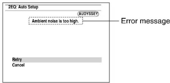 ONKYO HTR990 - Error Messages - 1