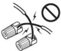 ONKYO HTR990 - Précautions concernant le branchement des enceintes - 1