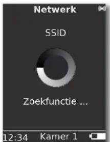 Netwerk SSID Zoekfunctie ... 12:34 Kamer 1