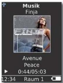 Musik Finja Avenue Peace 0:44/05:03 12:34 Raum 1