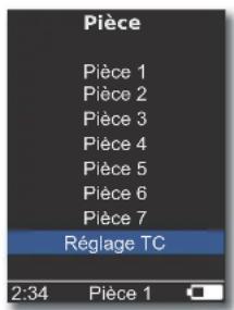 Pièce Pièce 1 Pièce 2 Pièce 3 Pièce 4 Pièce 5 Pièce 6 Pièce 7 Réglage TC 2:34 Pièce 1