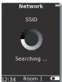 Network SSID Searching ... 12:34 Room 1