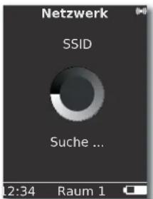 Netzwerk SSID Suche ... 12:34 Raum 1