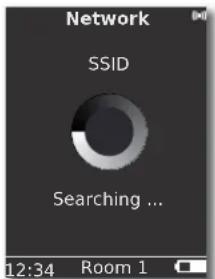 Network SSID Searching ... 12:34 Room 1