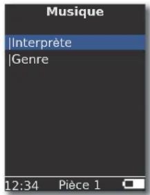 Musique |Interprète |Genre 12:34 Pièce 1