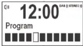 DUAL NR 50 DAB - Affichage de l'intensité du signal - 1