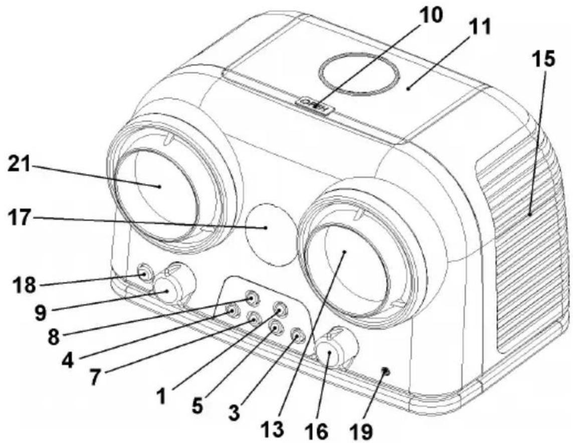 CLATRONIC MC 692 CD - Übersicht der Bedienelemente - 1