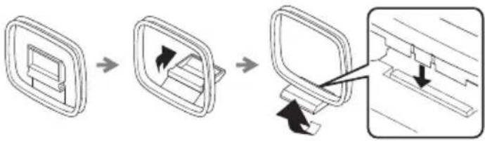 YAMAHA TSXB141 - Connecting the AM antenna (U.S.A. and Canada models) - 2