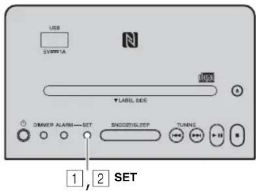YAMAHA TSXB141 - Réglage de Weekly Alarm sur l'appareil - 1