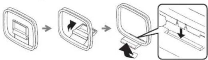 YAMAHA TSXB141 - Branchement de l'antenne AM (modèles pour les États-Unis et le Canada) - 2