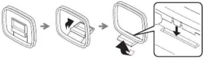 YAMAHA TSXB141 - Conexión de la antenna AM (modelos de Estados Unidos y Canadá) - 2