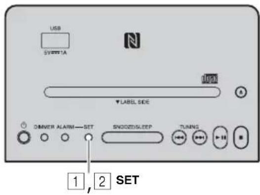 YAMAHA TSXB141 - Setting Weekly Alarm on the unit - 1