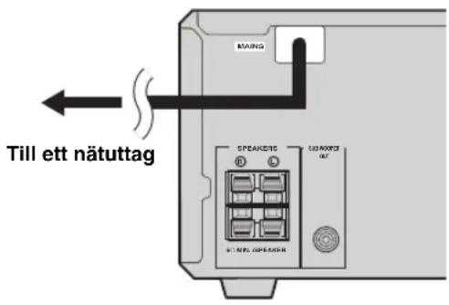 MAKING Till ett nätuttag SPEAKERS COS POWER OUT S1 NFE OPERATOR
