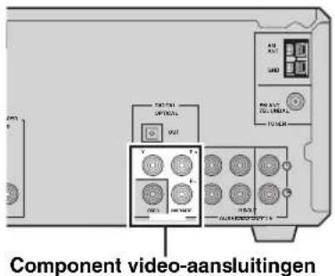 Component video-aansluitingen