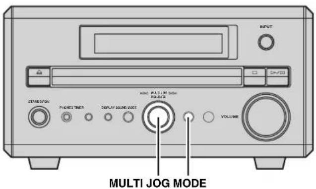 INPUT STANDERSON PHASEL TIMER DISPLAY SOUND MODE HOLD MULTICUM SOURCE RAG-500 VOLUME MULTI JOG MODE