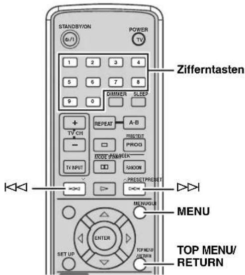 STANDBY/ON POWER TV 1 2 3 4 5 6 7 8 9 0 DIMMER SLEEP + REPEAT A-B TV CH RESET PROG - MODE SWITCH RANDOM TV INPUT PRESET PRESET MENU MENU ENTER SET UP TOPNEW RETURN TOP MENU/ RETURN