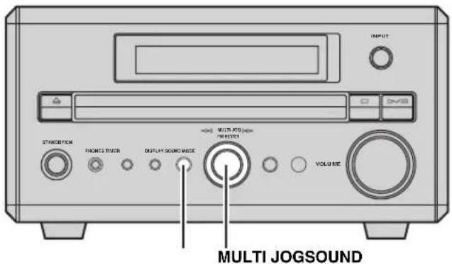 STANEOYROM FROKES TIVER DISPLAY SOUND MODE MULTI JOGSOUND VOLUME INPUT Multi JOGSOUND