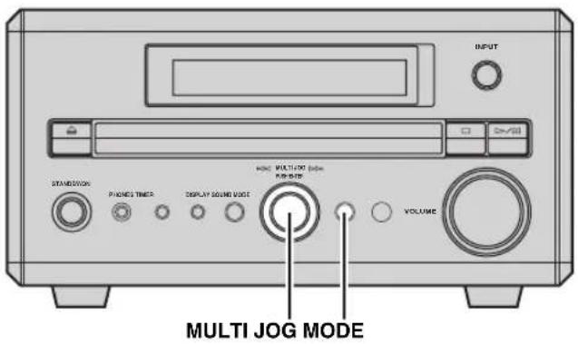 STANSDIVON PHONES TIMER DISPLAY SOUND VOUT MODE MULTI/00 type VOLUME MULTI JOG MODE