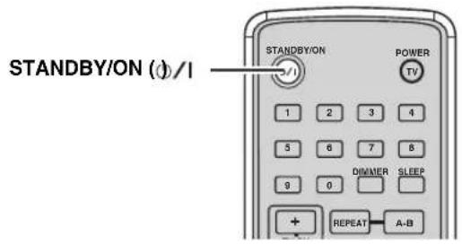 STANDBY/ON (φ/1 STANDBY/ON POWER TV 1 2 3 4 5 6 7 8 9 0 DIMMER SLEEP + REPEAT A-B