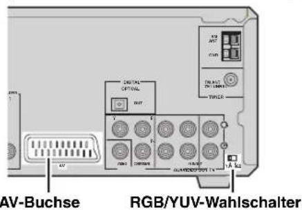 AV-Buchse RGB/YUV-Wahlschalter