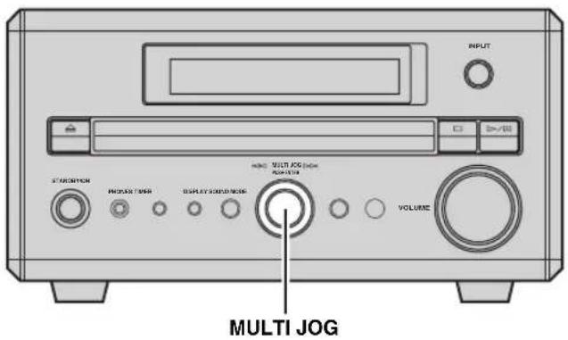 INPUT STANDARD PROCESS TIMER DISPLAY SOUND/MODE MULTI JOG VOLUME MULTI JOG