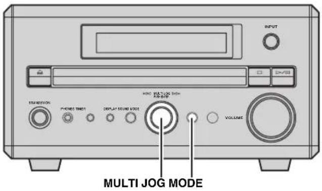 INPUT STANDARD PHOTOS TIMER DISPLAY SOUND MODE VOLUME HOLD MULTIJOG MODE REVIEWER MULTI JOG MODE